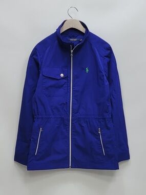 Polo by Ralph Lauren Royal Blue Lightweight Zip Jacket with White Logo